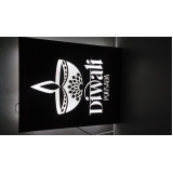 letras caixas luminosas Salto