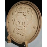 placa de homenagem gravada Paulínia 