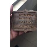 valor de placa de homenagem em aço Rio Claro